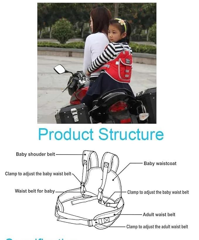 Lil Toe Baby Safety Belt for 2 Wheeler (Pack of 1)