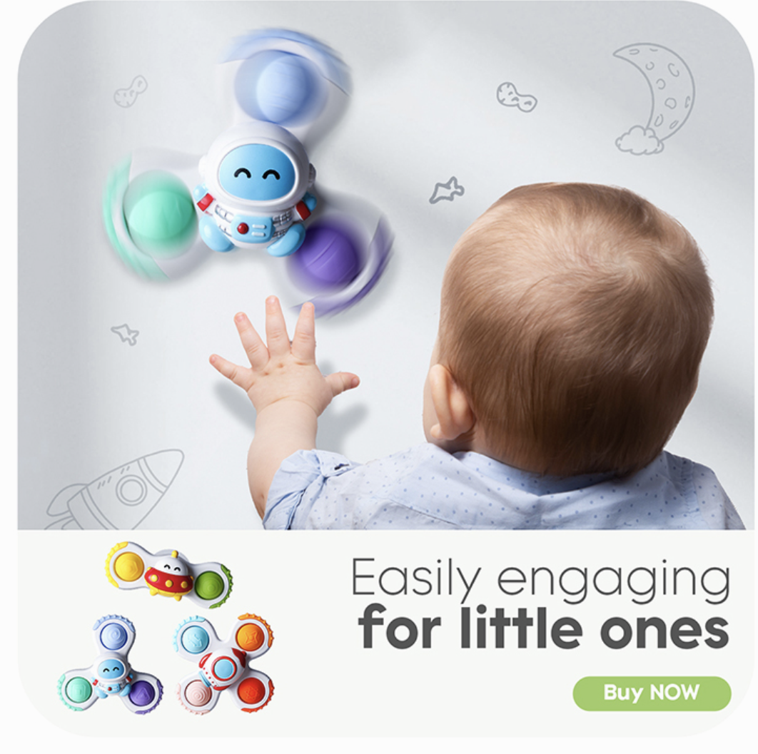 Lil Toe Baby Sucker Gyro Spinners (Set of 3)